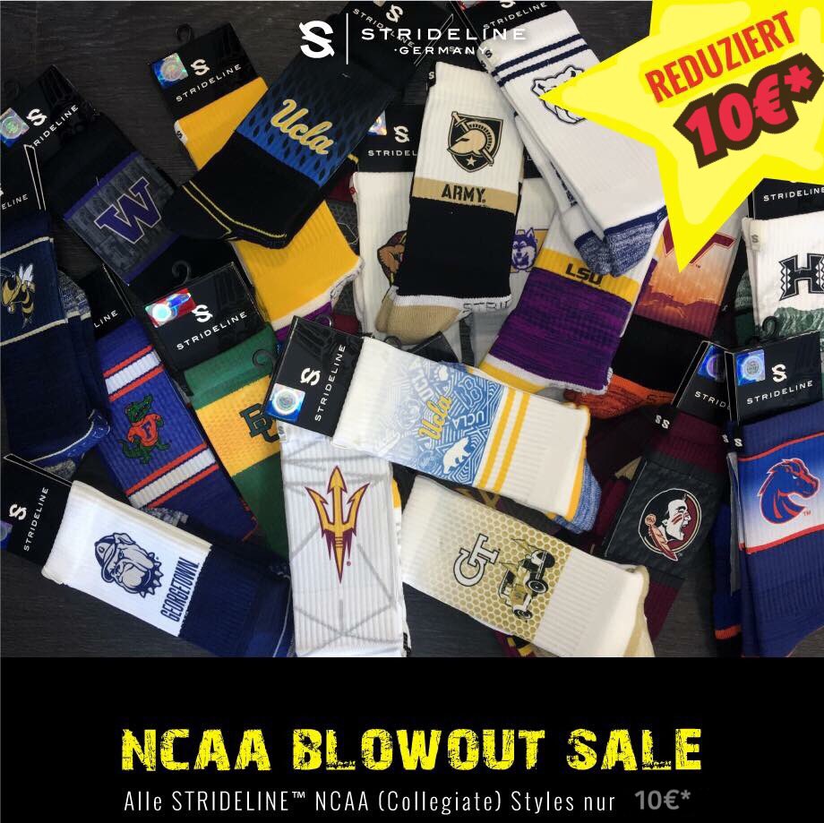 StridelineGer's tweet photo. LAST CHANCE  - 10€ NCAA BLOWOUT SALE- Ab sofort sind alle Strideline NCAA (Collegiate) Styles auf 10€ je Paar reduziert - FINAL SALE
#ranNFL https://t.co/O0jctVDq1A