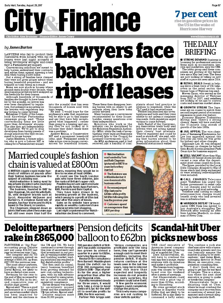 James Burton on Twitter "Tomorrow's Daily Mail City page Lawyers