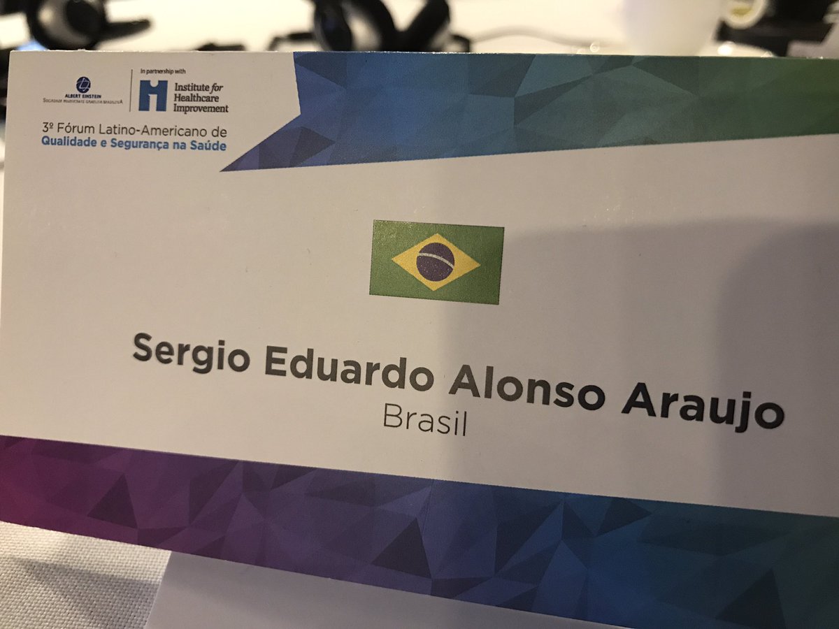 DrSEAraujo's tweet photo. 3rd Latin American Forum of Health Quality and Safety - Einstein/IHI - happening now in SP, Brazil @sklajner @MCendoroglo @lottenberg https://t.co/WMs3NUgBBZ
