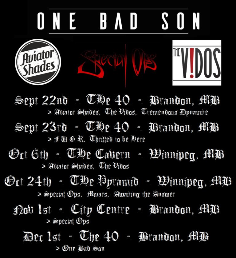 leftofcentreLOC's tweet photo. Fall schedule announcement! Get ready for @OneBadSon @Aviator_Shades_ @thevidosband @specialopsband https://t.co/tF9Qp63PTl
