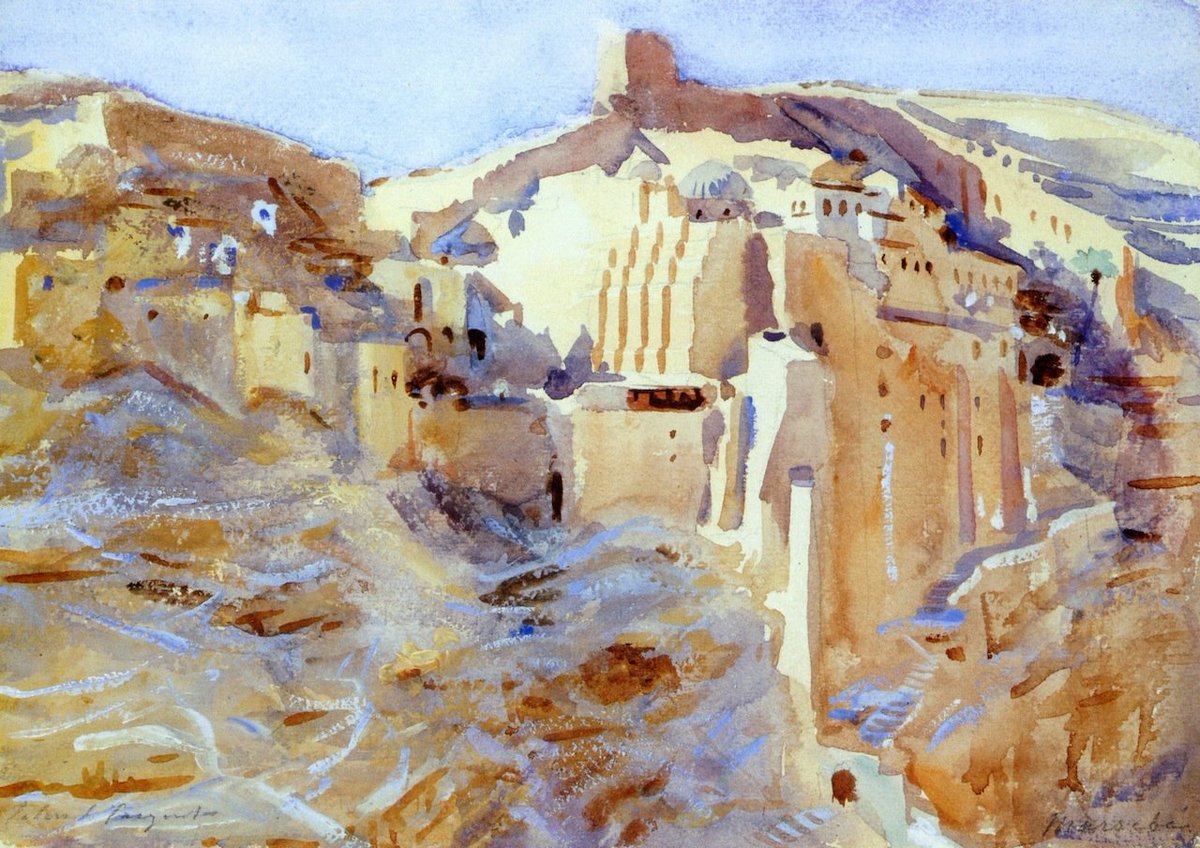 emeraldthiele's tweet photo. Organic buildings dripping from the earth, @DulwichGallery #Sargent #MarSaba https://t.co/bjnakn0PQD