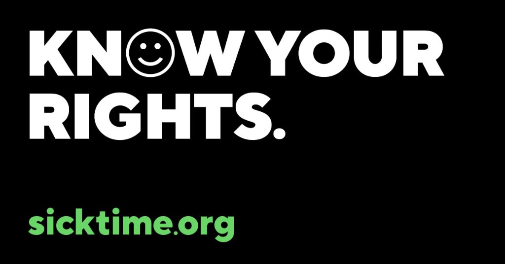 sicktimechicago's tweet photo. #Chicago &amp; #CookCounty workers are guaranteed the right to earn up to 40 hrs of #PaidSickTIme. Visit https://t.co/yCVKxZGrfj for details https://t.co/cGe0iIzEl8