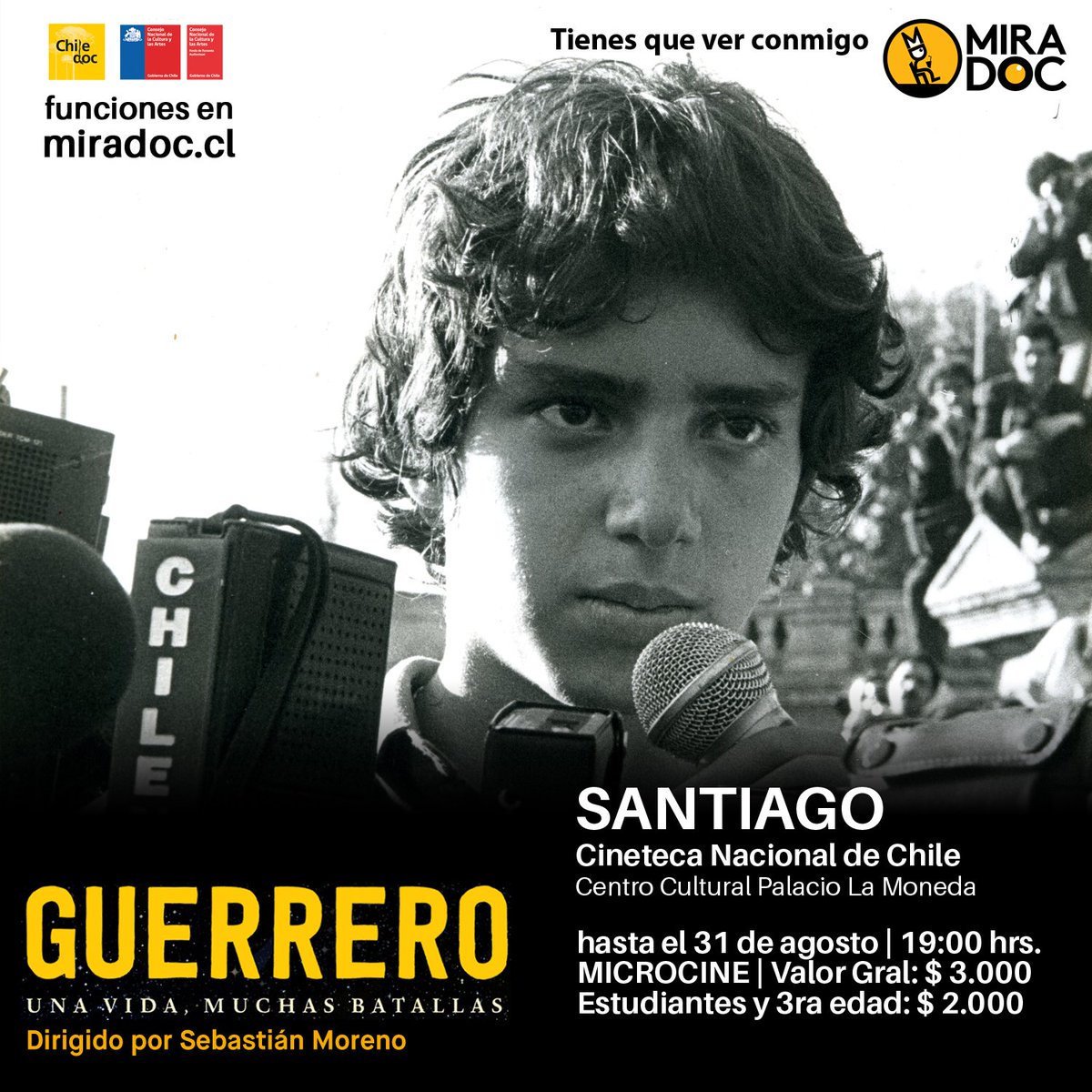 Funciones todos los días hasta el 31 de agosto a las 19:00 horas en <a href="/CinetecaChile/">Cineteca Nacional de Chile</a>