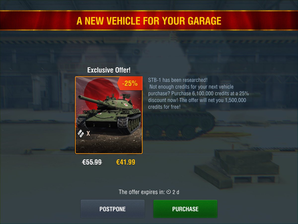 Blitz_Noobz's tweet photo. New tier X toy. Loving the special offer afterwards #BlitzFail https://t.co/JwtGvIDfPo