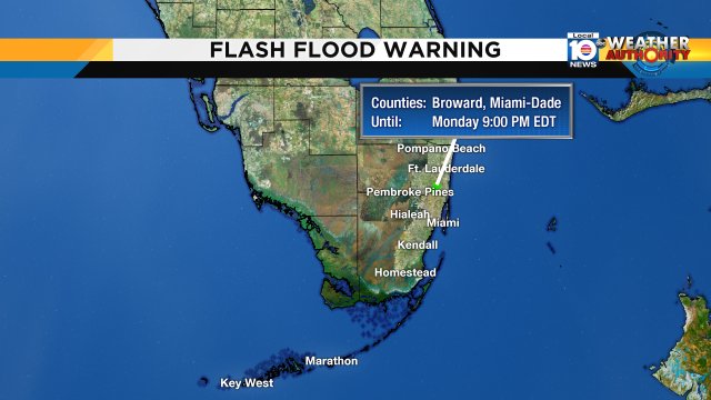 Local 10 WEATHER ALERT - Flash Flood Warning issued for the highlighted areas. More info bit.ly/krCDQ?utm_medi… https://t.co/IeYJaj6Jll