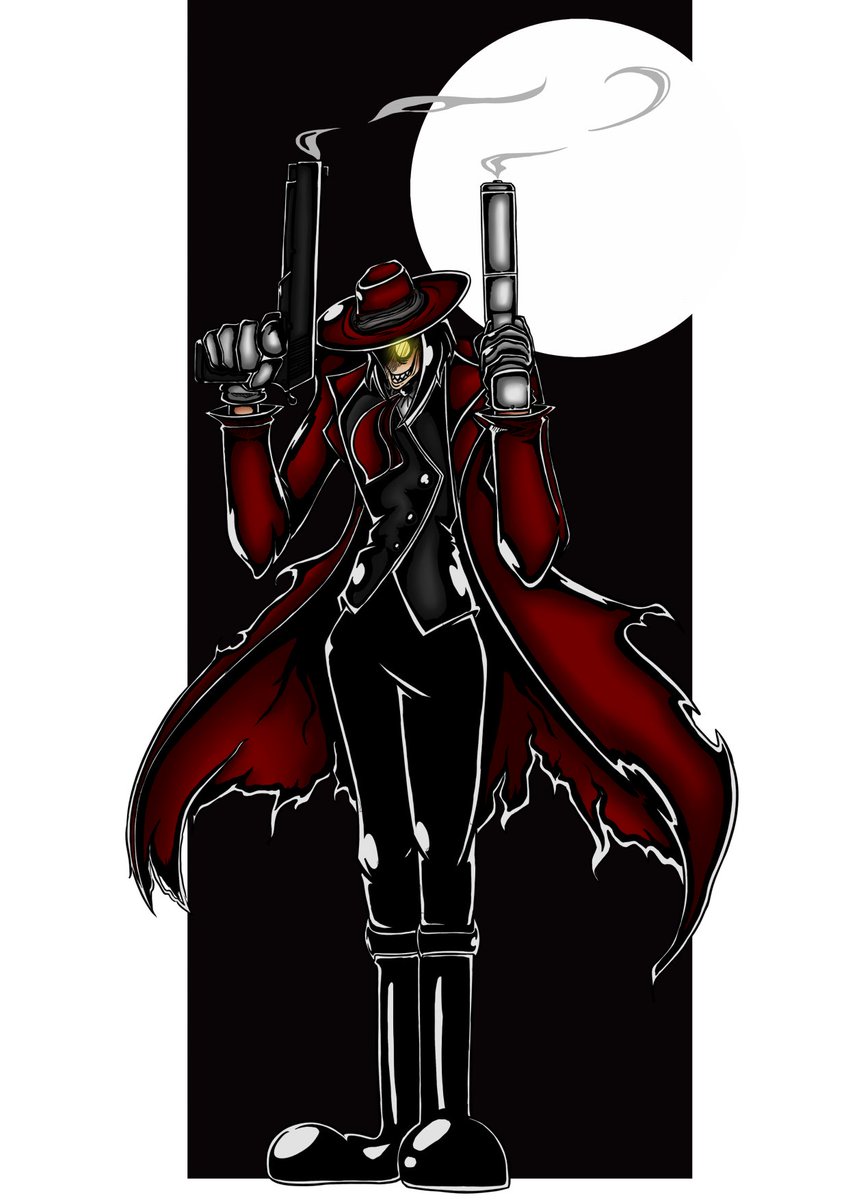 H0dg1ns's tweet photo. Beautiful night...
#hellsing #alucard #red #black #white #guns #moon #vampire https://t.co/6kD2I7CA47