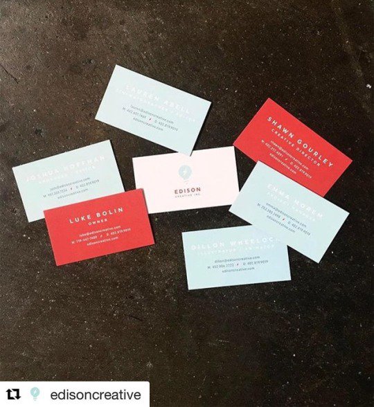 GotPrint's tweet photo. #Repost from #Insta @EdisonCreative with Business Cards that add a pop of color! #GPFeatures
・・・
NEW BIZ CARDS. 🏁 https://t.co/vBTdsagETt