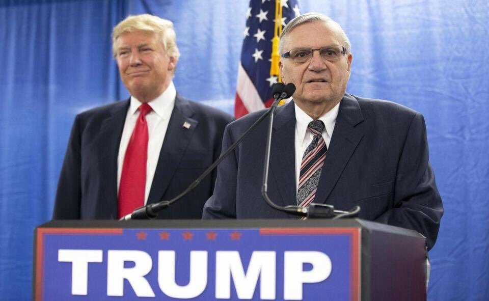 Democracy_DMV's tweet photo. #Arpaio joins a long list of authoritarian despots, #Durate #Putin #Clarke that, #Trump publicly embraces despite their inhuman behavior! https://t.co/Bzq09ExFGB