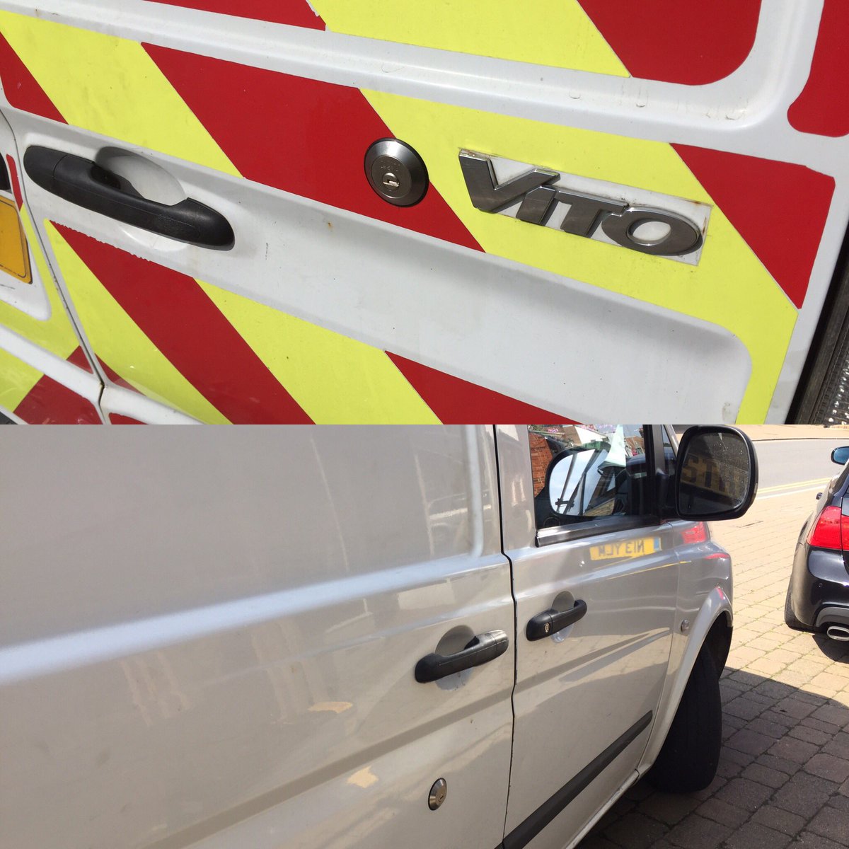TheVanLockMan's tweet image. #Vito #Slamlocks today-at the owners request as he kept forgetting to lock his van &amp;amp; his tools got nicked last week #Tooltheft #Vansecurity