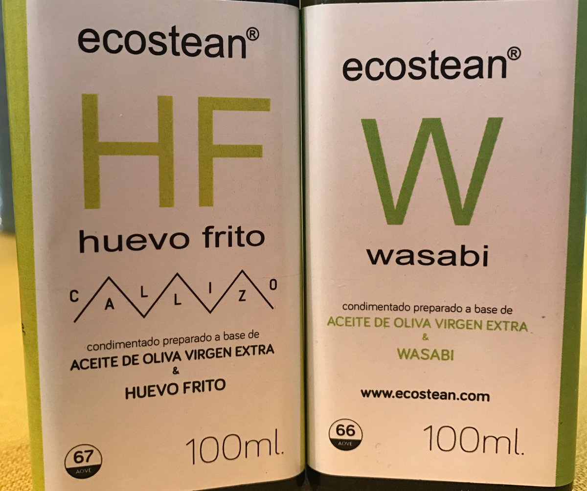 ecostean's tweet photo. Ya puedes probar nuestros aceites de wasabi y de huevo frito, este último de la mano delrestaurante callizo, de Ainsa! https://t.co/48OPoWUTa0