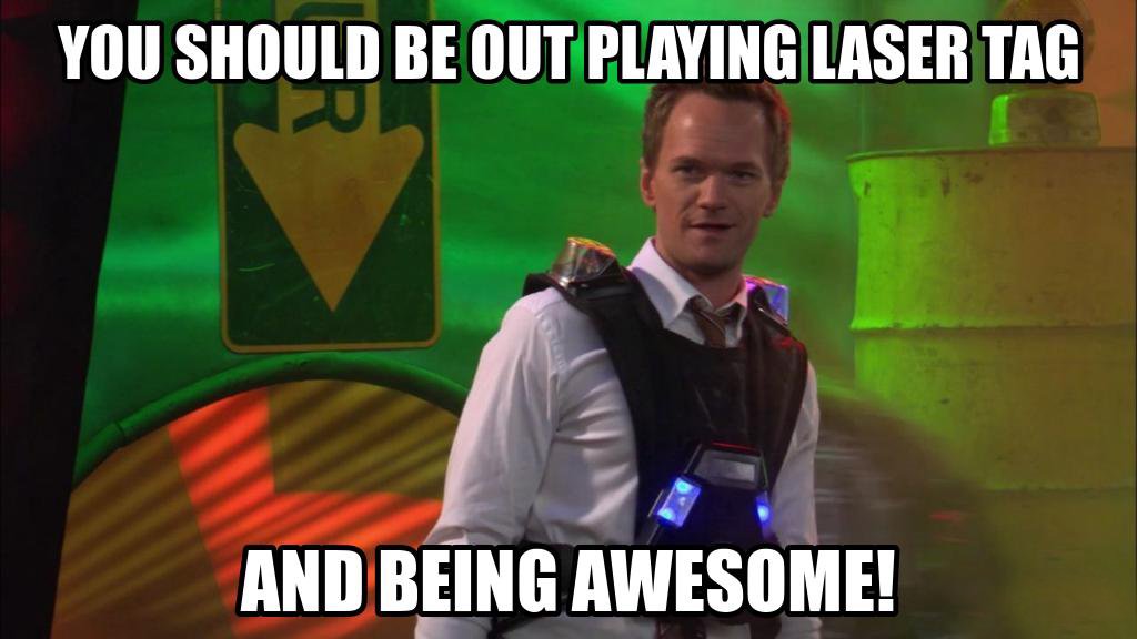 RigbysFun's tweet photo. The healthiest way to destress is by destroying some friends in laser tag at Rigby's! 😉 #GetSomeFun #LaserTag https://t.co/Z3LvWHn2sz