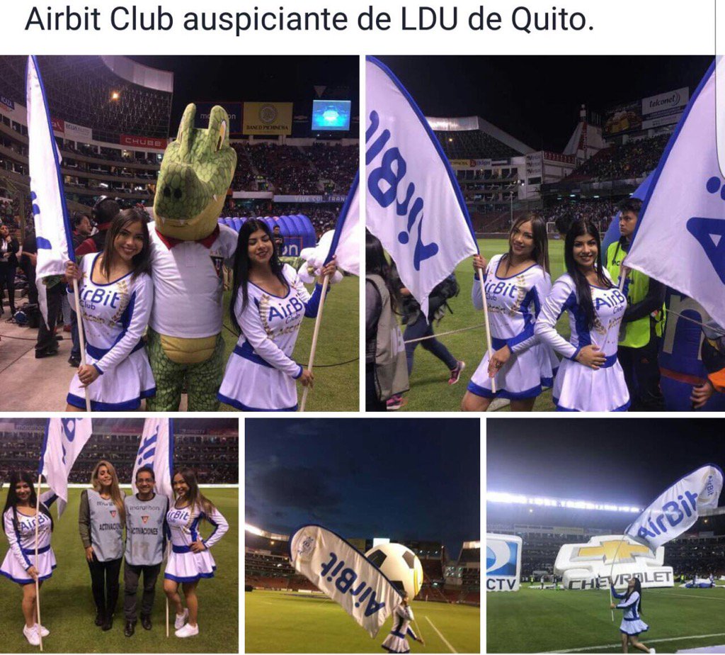 Airbit Club patrocinador de la U de quito