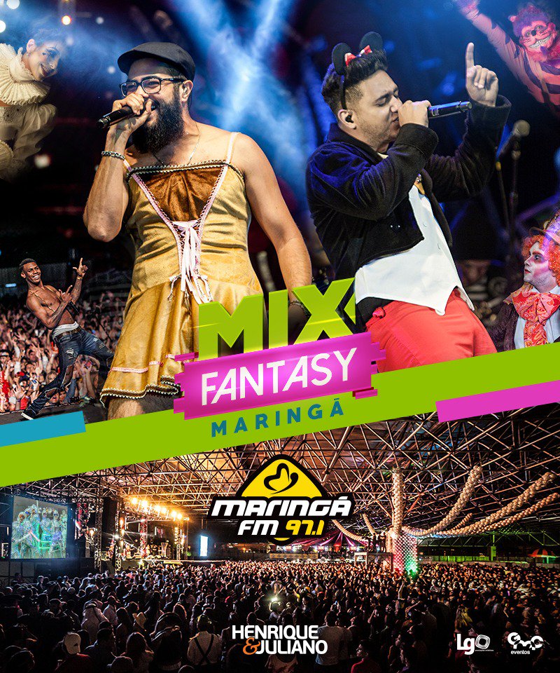 bruunodias's tweet photo. E assim foi a Mix Fantasy! Valeu Maringá! 😎😎
#HenriqueeJuliano #Maringá #MaringáFM #MixFantasy https://t.co/Jv3uB1mQeY