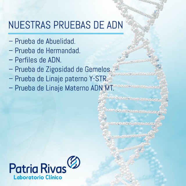 LabPatriaRivas1's tweet photo. En #LabPatriaRivas somos los expertos en #PruebasdeADN en República Dominicana. 51 años garantizan nuestros resultados. #NuestrasPruebas https://t.co/0RxXFAdff6