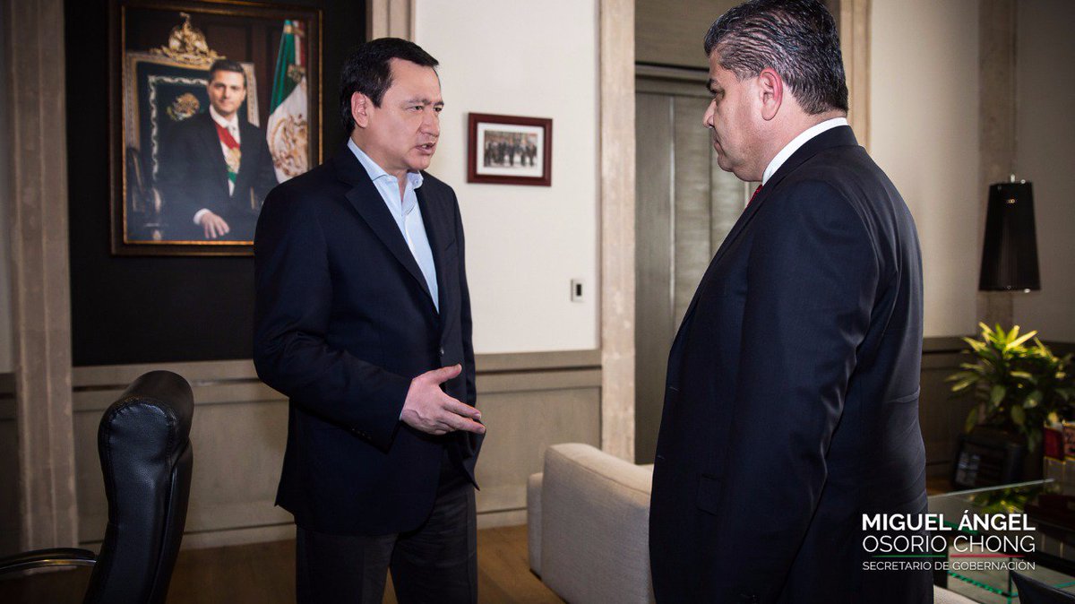 osoriochong's tweet photo. Un gusto reunirme con el gobernador electo de Coahuila @mrikelme. Seguirá todo el respaldo a las y los coahuilenses. https://t.co/rvzGesVYm3