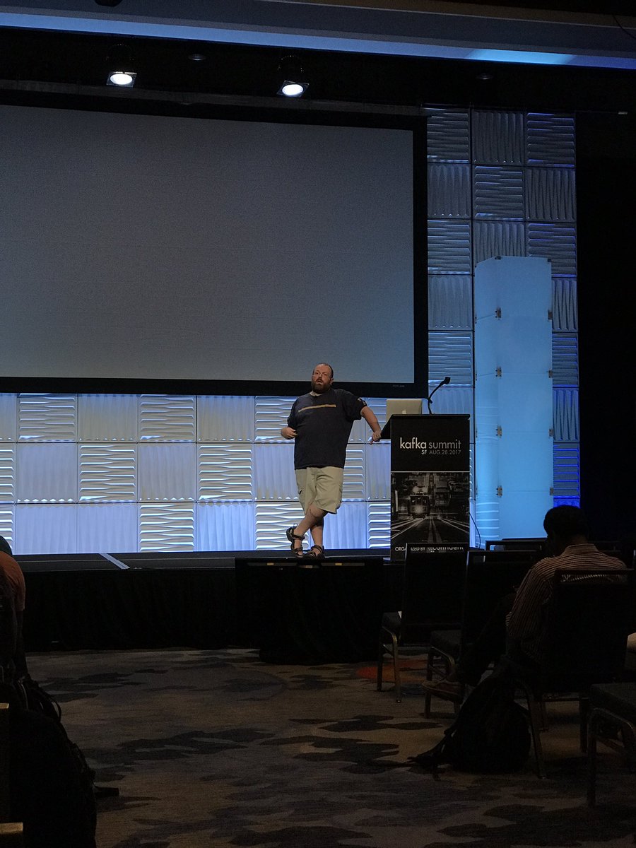 ChiefScientist's tweet photo. .@zalando is big on @apachekafka!  #KafkaSummit https://t.co/3DnD2GkDPu