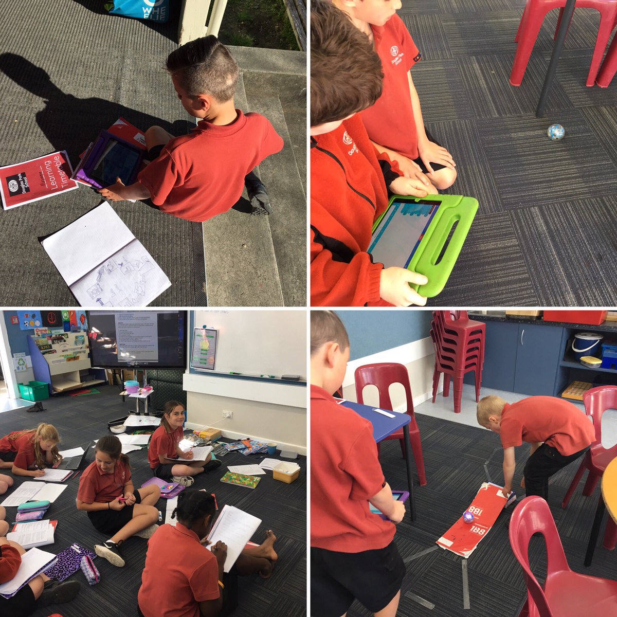misswestsays's tweet photo. Our class right now #2workshops #sphero #independentlearning #pickapathwriting #kidschoosewhattheydo @DPS_Mstn @Rose_eaD https://t.co/Ly3xIQk69h