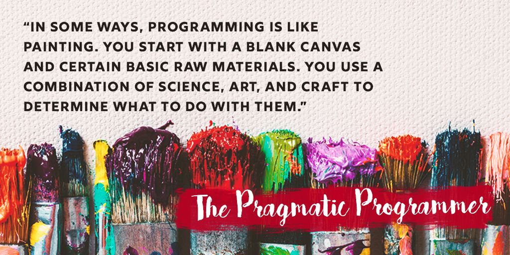 CodeWisdom's tweet image. Quote from The Pragmatic Programmer by Andrew Hunt &amp;amp; David Thomas