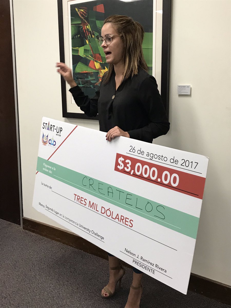 rectorametro's tweet photo. Estudiante de psicología #InterMetro Celia Castañer y su empresa Createlos,  gana premio emprendedora del Centro Unido de Detallistas. https://t.co/xfcsuNotvK
