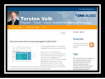 ema_research's tweet photo. @Cisco announces intent to acquire #Springpath for $320 Million https://t.co/utsZNMCRvC Get insight from @ema_research @TorstenVolk https://t.co/Pxq3Q60BdK