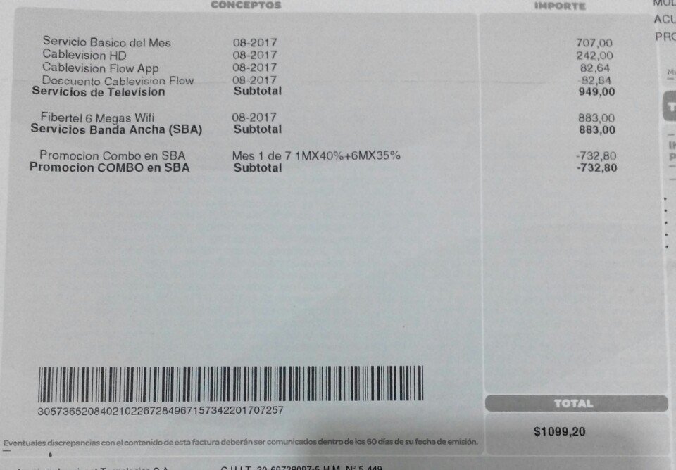 Ludviano's tweet photo. @dzapatillas @CableFibertel me cobra distinto cuando es la misma promo, el mismo valor y el mismo descuento. Cómo calculan? #meestanrobando https://t.co/kOKqvlbsWS