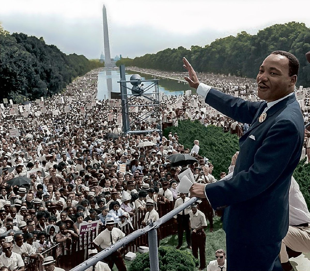 Today, 54 years since MLK's "I Have a Dream” speech, let us pledge to never lose sight of his vision of racial and economic justice.