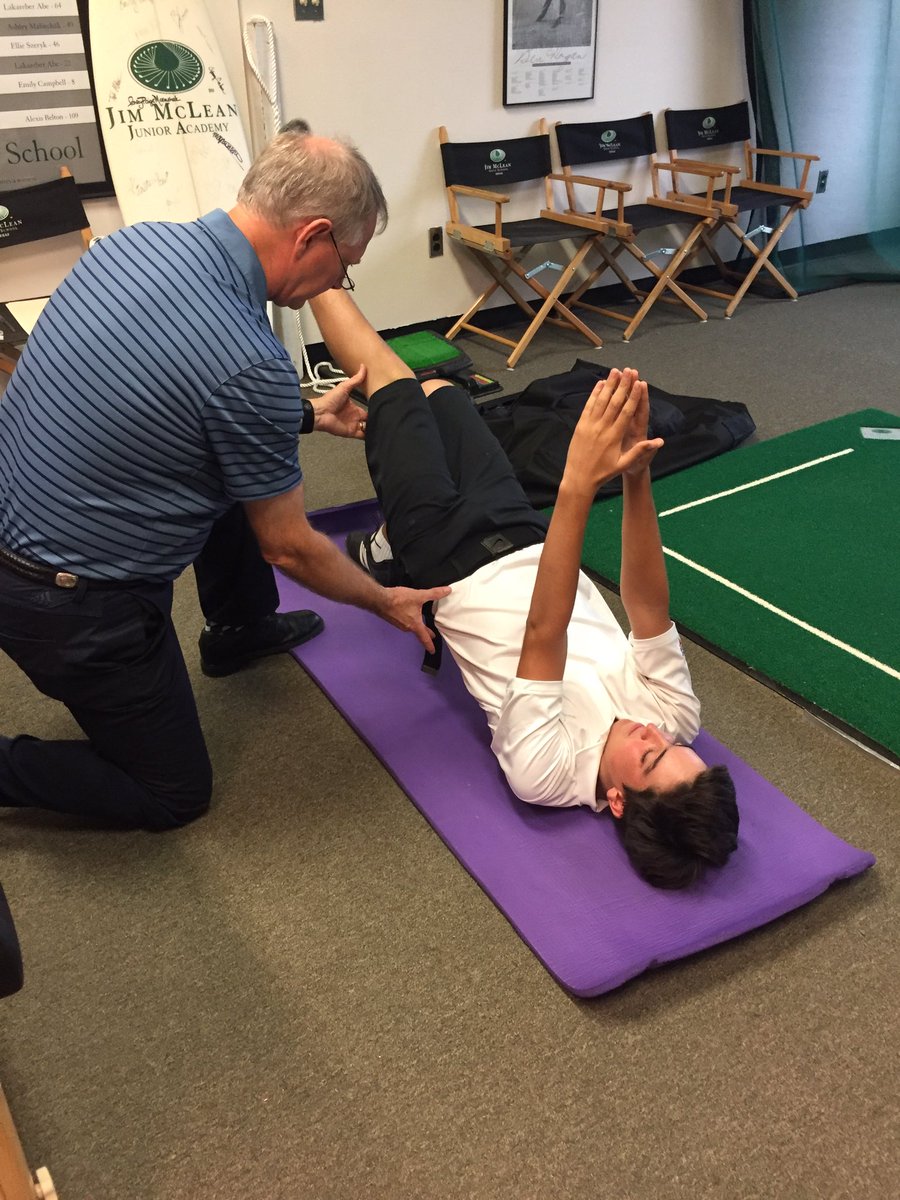 We appreciate Jay Platt coming out this week to do golf functional movement assessments on our students this week!