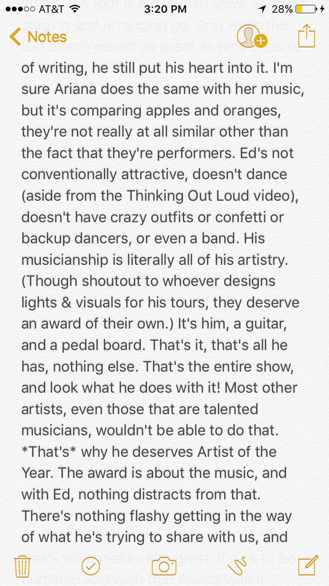 EPSongs's tweet photo. My unedited thoughts on @edsheeran winning #ArtistoftheYear at the #2017VMAs. Why ya gotta be so rude, Arianators? #classless https://t.co/va0ok4vtDB