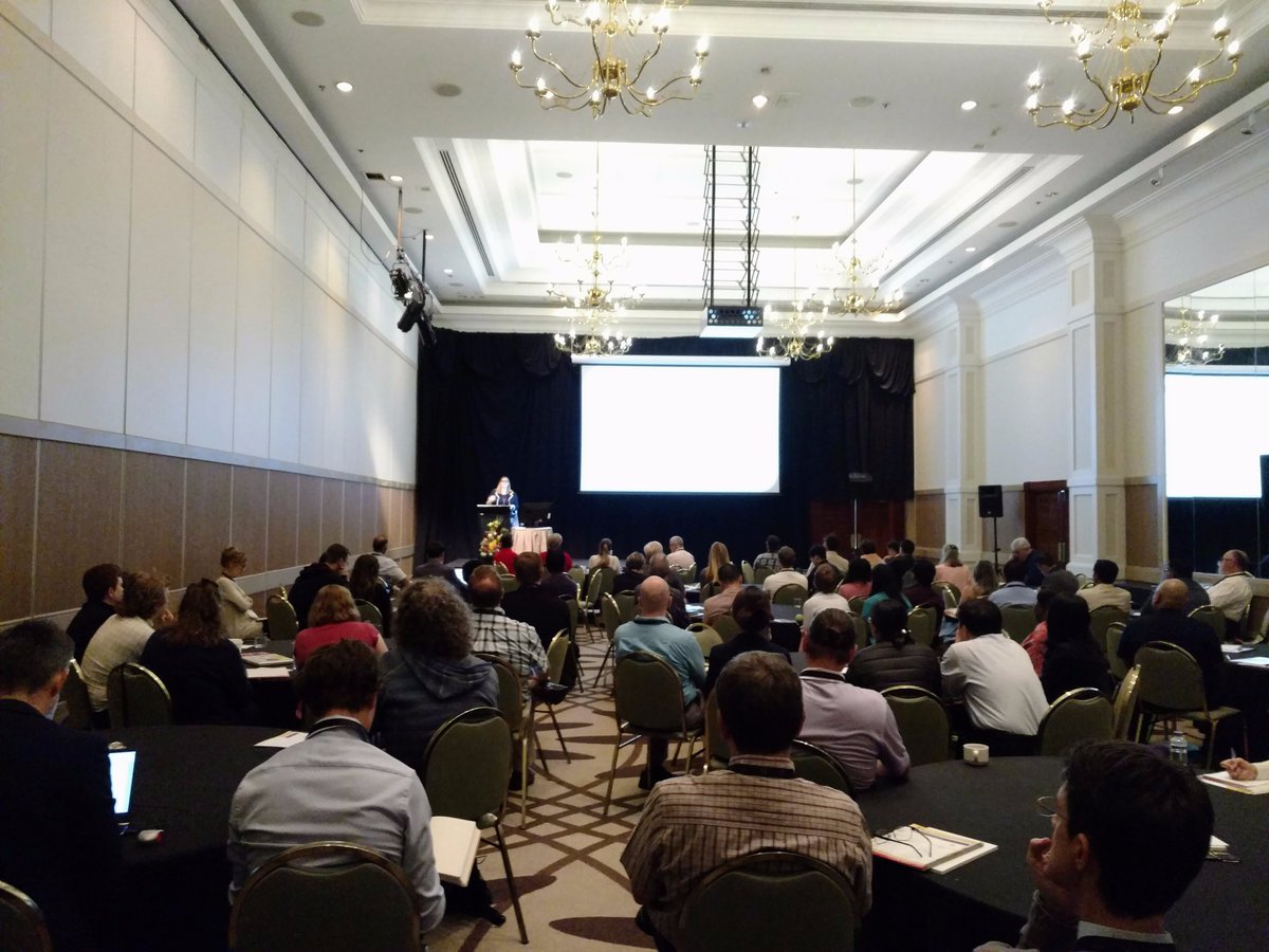 tteoh's tweet photo. Charlotte Oskam @DrCharOskam presenting Coxiella and ancient Borrelias to a packed audience at #TTP9 #APRC1 @TTP9_APRC1 https://t.co/uCbGWrFIab