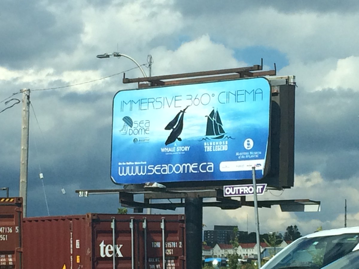BDiamondProd's tweet photo. Have you seen "A Whale Story" yet @Sea_Dome? Get down to the #Halifax Waterfront &amp; learn about our #majestic #RightWhales!
#360cinema https://t.co/rt08GP3LWw