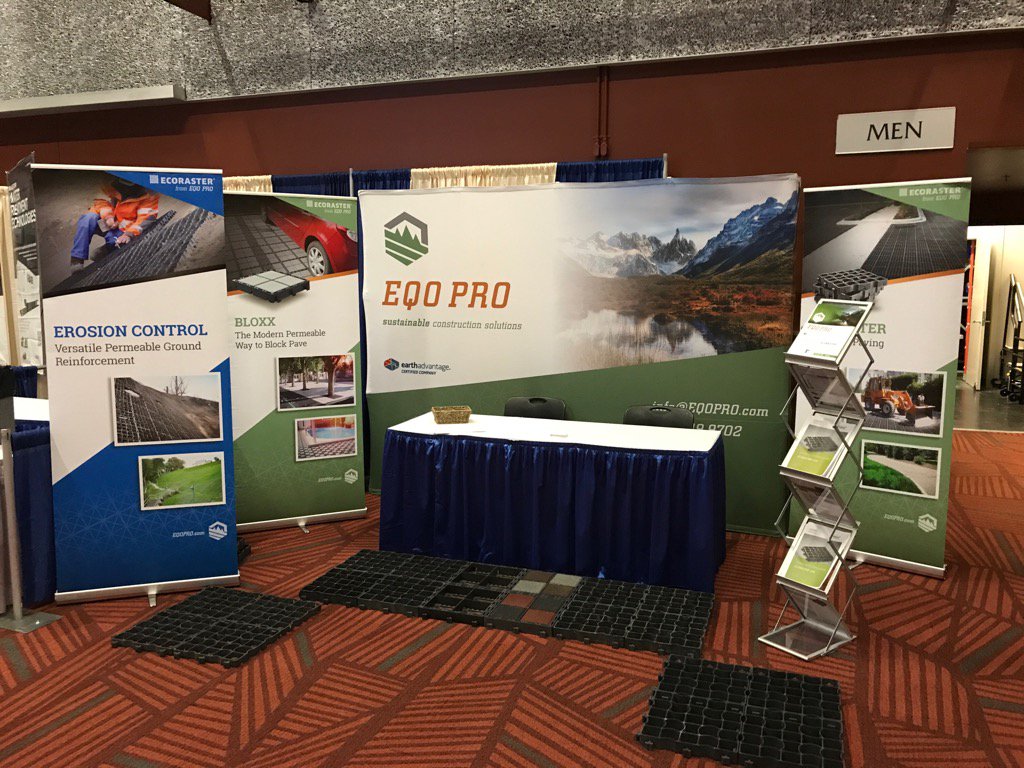 excited to be <a href="/StormCon/">StormCon</a> with #EqoPro your #permeable pavement superior solution