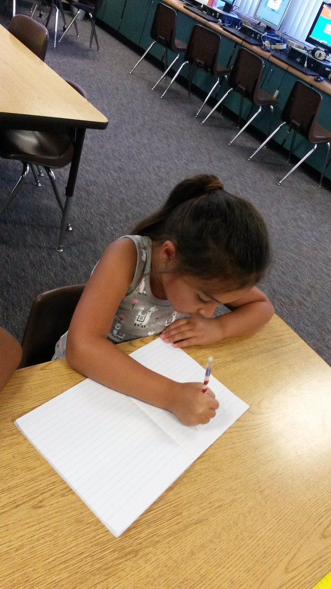 CVH_Boco's tweet photo. First Grade Writers in action! Bringing stories to life! @CVH_Boco @ChulaHills https://t.co/rS0PnGsYcV