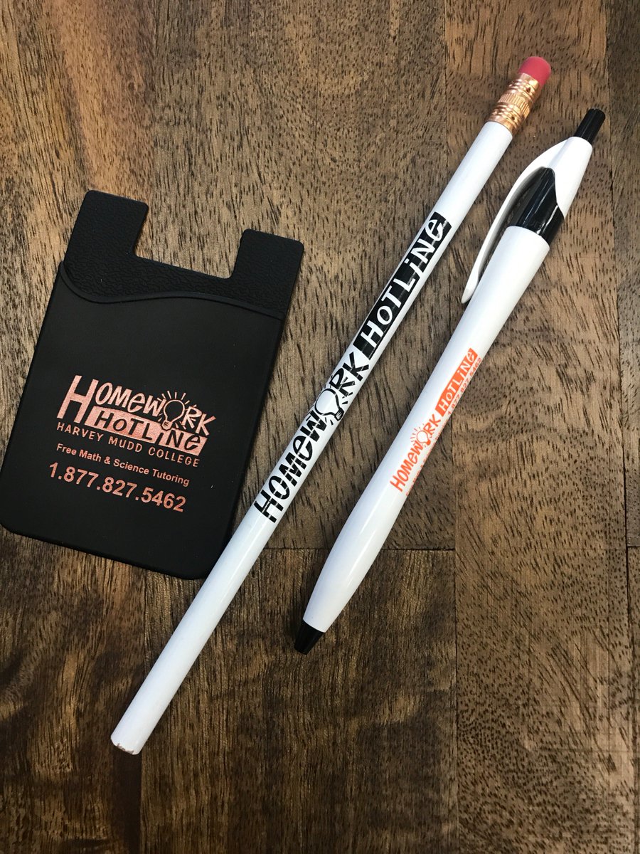 askHMC's tweet image. Check out some of our new promotional material! We will return next week on September 5th! #AskHMC #HomeworkHotline