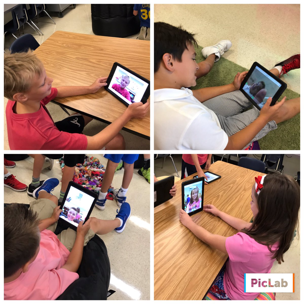 TurnerTenille's tweet photo. Ss LOVED learning how to use @Seesaw by taking selfies and sharing something about themselves! ❤️#mestech @MacedoniaElem https://t.co/DlCvrWQfbD