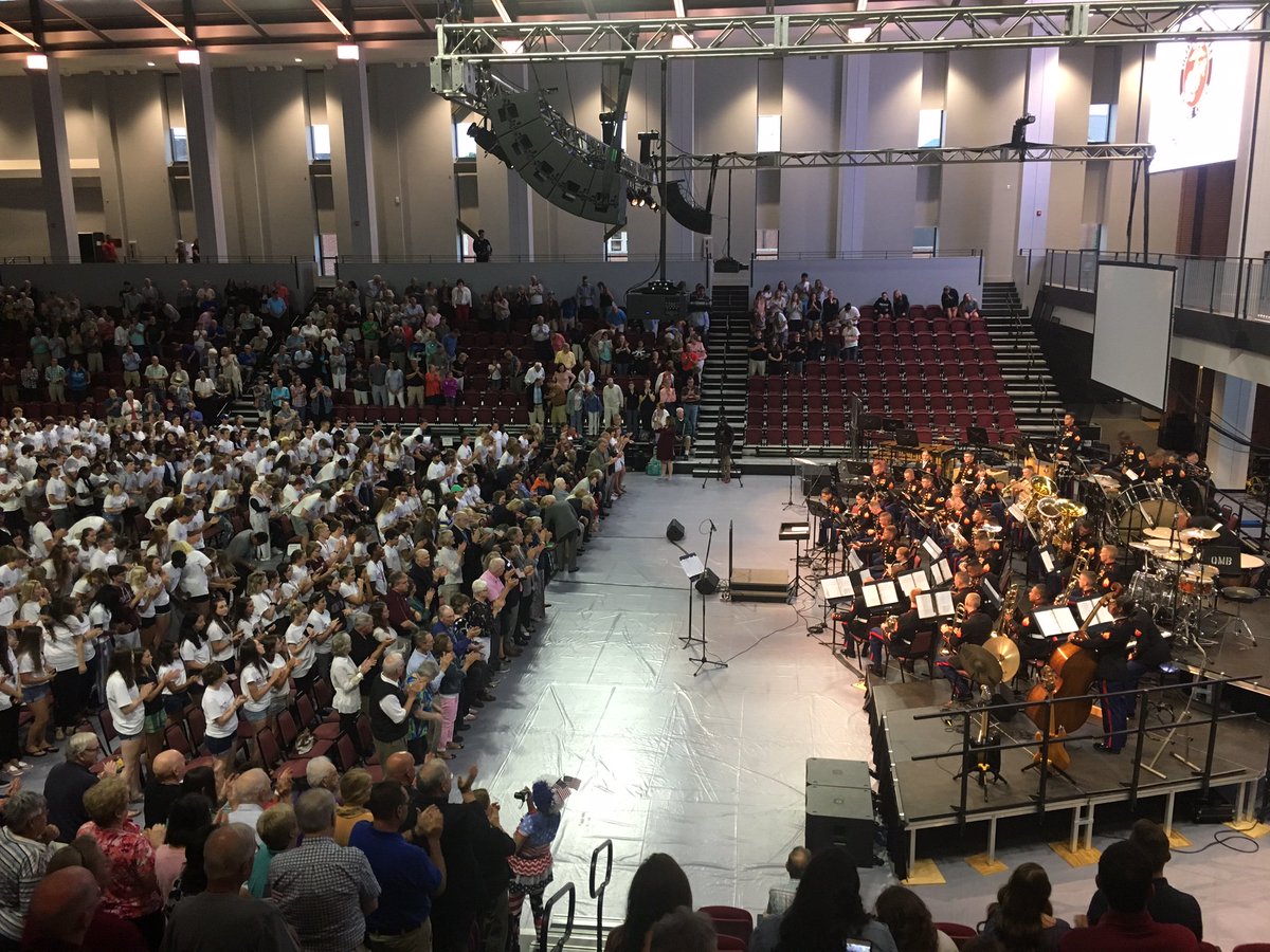 RCmaroons's tweet photo. It's an honor to have the Cregger Center playing host to the Quantico Marine Corps Band tonight. https://t.co/CtmRTMagdo