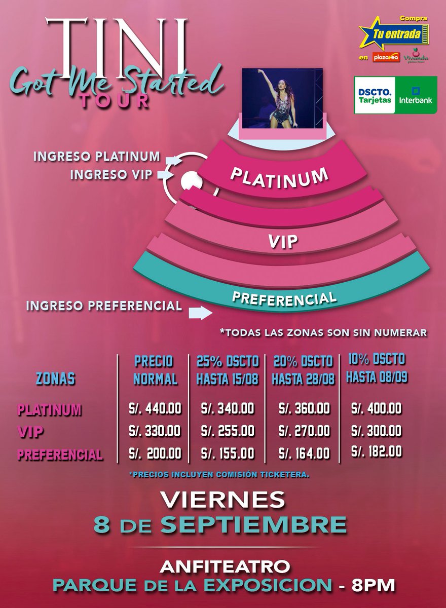 Act_Eventos's tweet photo. ¡HOY ACABA EL 20%! #tinista #TINI #GMSTOUR https://t.co/8ZMhvdZEpv