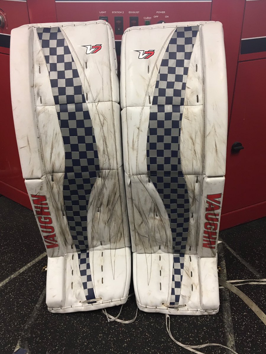 Arts and craft day for <a href="/Evella30/">E. Vella</a> pads. Stick taps to <a href="/ChameleonSports/">Padskinz</a> for the pad wraps. Gotta be rockin' the mighty Blue and White.
