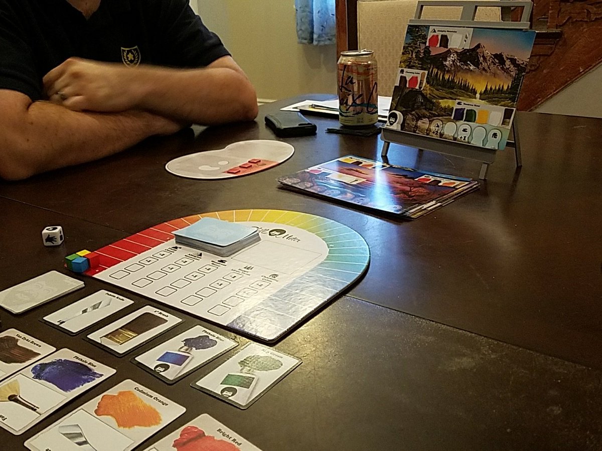 And now we're ready to chill out with Bob Ross and the Art of Chill! <a href="/biggcreativellc/">Big G Creative</a> #boardgames
