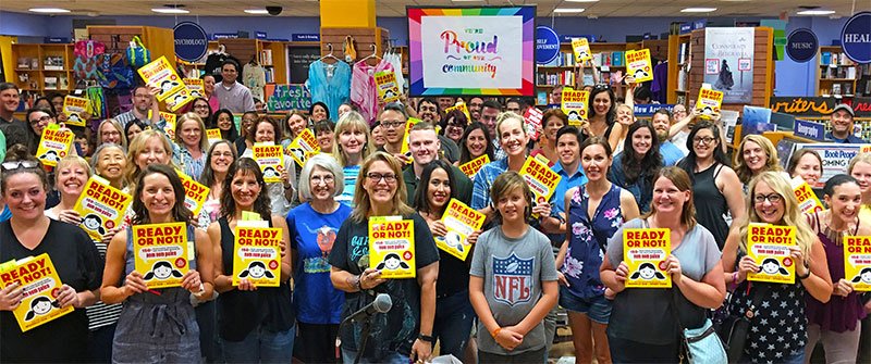 PRbytheBook's tweet photo. It was great to see #Readyornotcookbook author @nomnompaleo in #ATX Friday night @BookPeople. Great photo by Michelle! #PRBTBx15 https://t.co/jIGaXLUdGQ