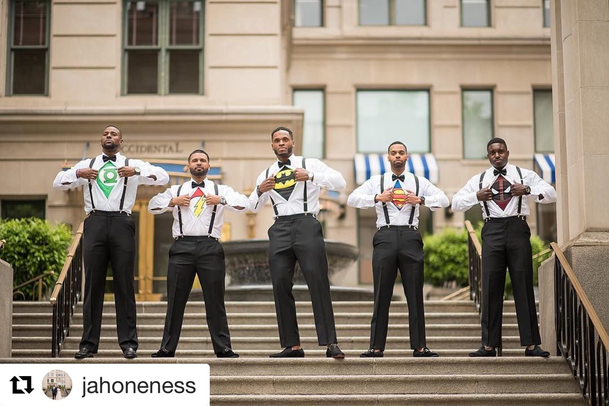 PerfectTux's tweet photo. #Repost @jahoneness
・・・
It ain’t easy mixing this much swag with this much nerd 🔥 #fbf
#Groominspiration #PerfecTux #Weddingday https://t.co/xGpVvm4mji