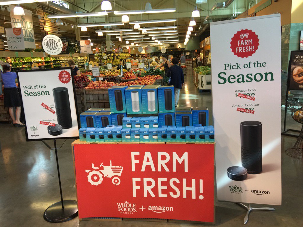 Metaed's tweet image. Day 1 of a Whole (Foods) new #Amazon.  Farm fresh #Kindle anyone?