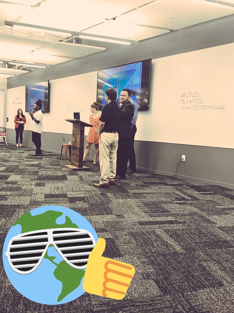 BooDigitalCom's tweet photo. Here comes @Fusethru here to bring the cloud down to earth! #ATLSV @ATLTechVillage @atlsv https://t.co/ABrUlFJiy3