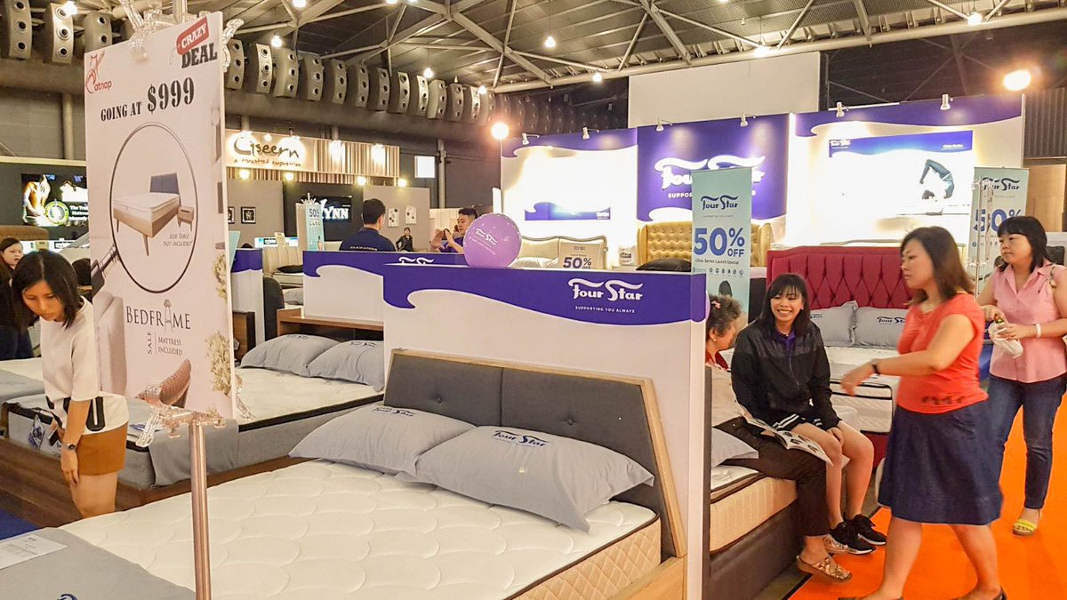 Catnap_Lair's tweet photo. Join us at My Home Grand Furniture &amp; Reno Expo for exclusive deals! #Singapore #Expo #Furniture #Mattress #Bedframe #Fourstar #Sg #Deals https://t.co/GsxI5r0Lv4
