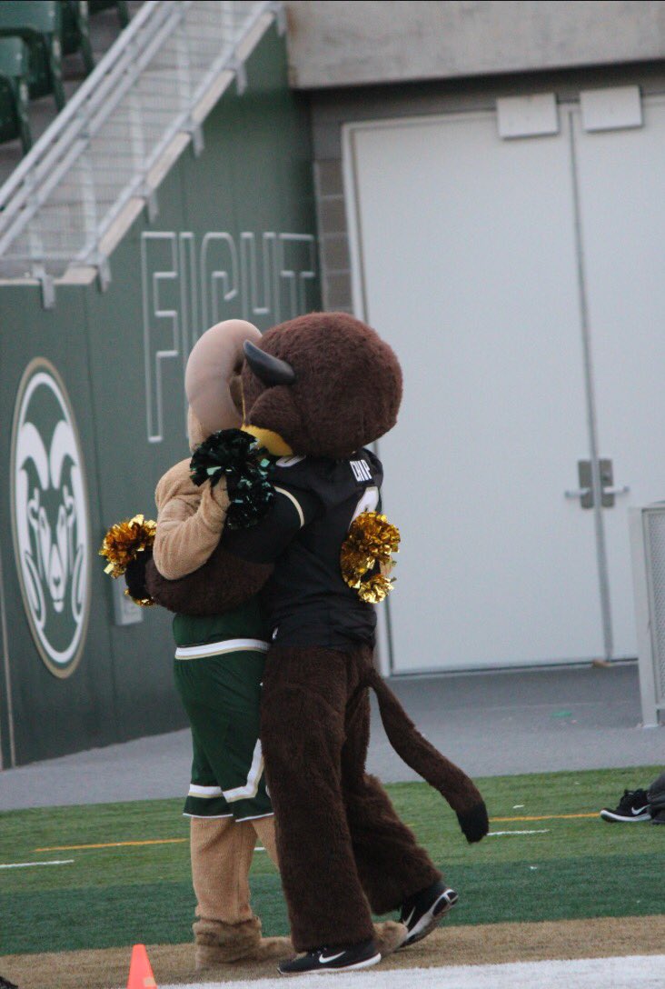 Chipthebuffalo's tweet photo. Friends until Friday 🙂 @CSUCamtheRam https://t.co/MVSTPtjCMn