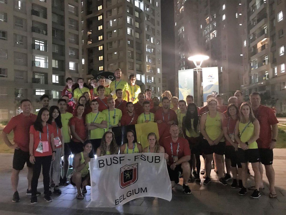 BEL_SUTaipei's tweet photo. The Belgian delegation #SUTaipei2017 #BEL_SUTaipei #FISU #universiade https://t.co/lBk5AkM9TZ