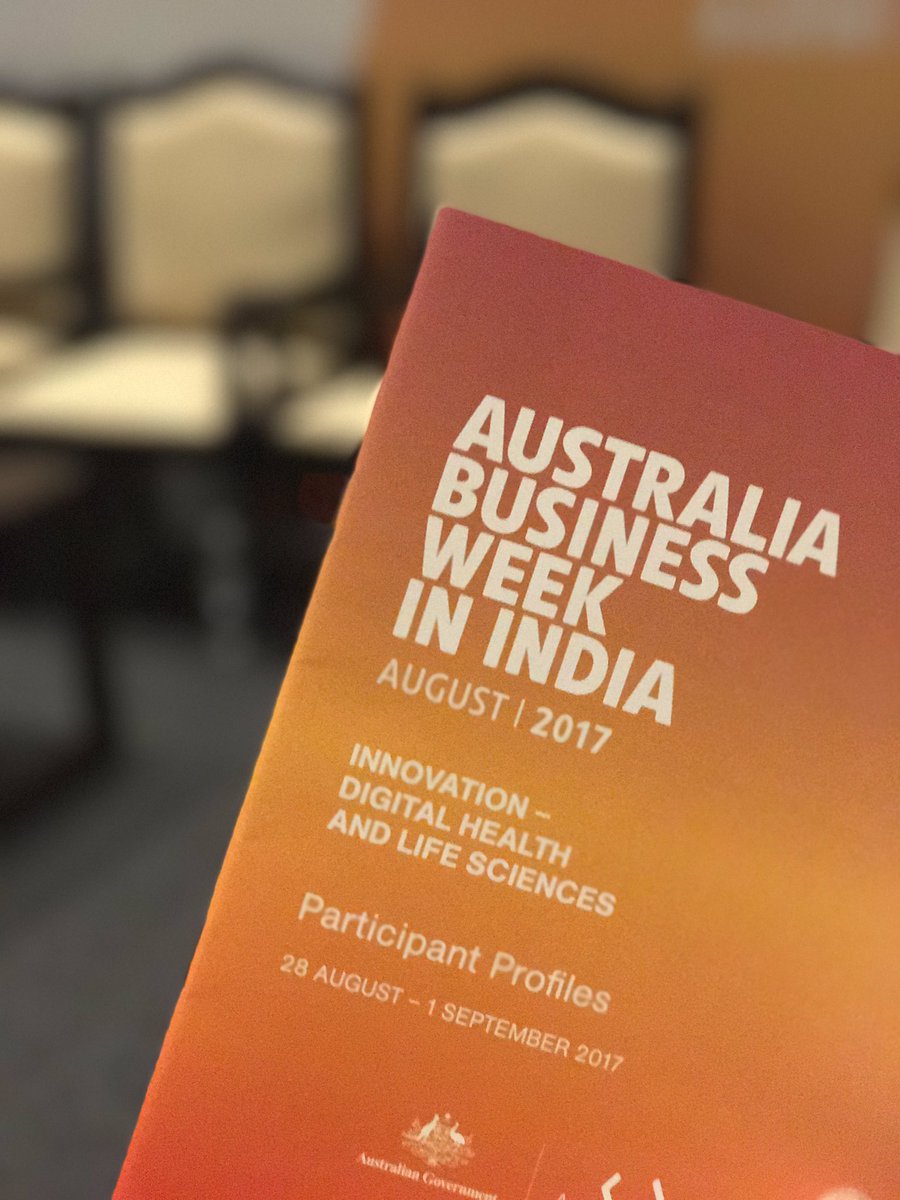 GetRightMinder's tweet photo. Ready for the first session of the Innovation stream of #ABWI in India presented by @Austrade. #RightMinder https://t.co/xqxhj4LidG