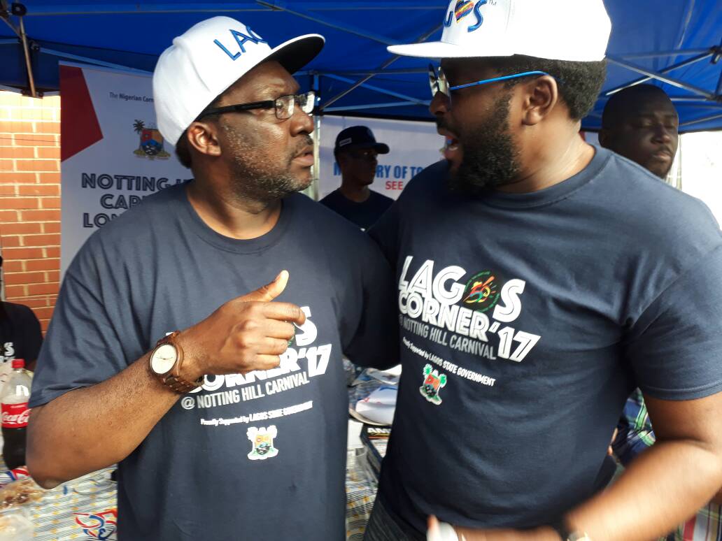 followlasg's tweet photo. Lagos State Government contingent at the Lagos Corner during the  #nottinghillcarnival2017 in London to promote the brand 'Lagos'@stevore https://t.co/3ezdkd1kuI