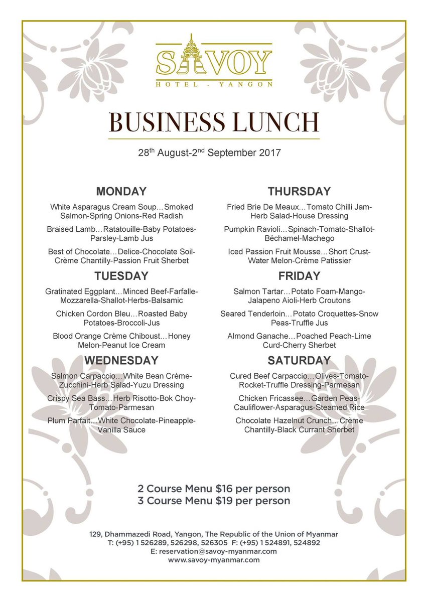 doe_mal_lay's tweet photo. Welcome to @SavoyHotels #business #lunch day....😍Check: https://t.co/E3kYlnBT3j
 #Doemal #foodie #findRestaurants #classic #follow4follow https://t.co/2OCrKayq8j