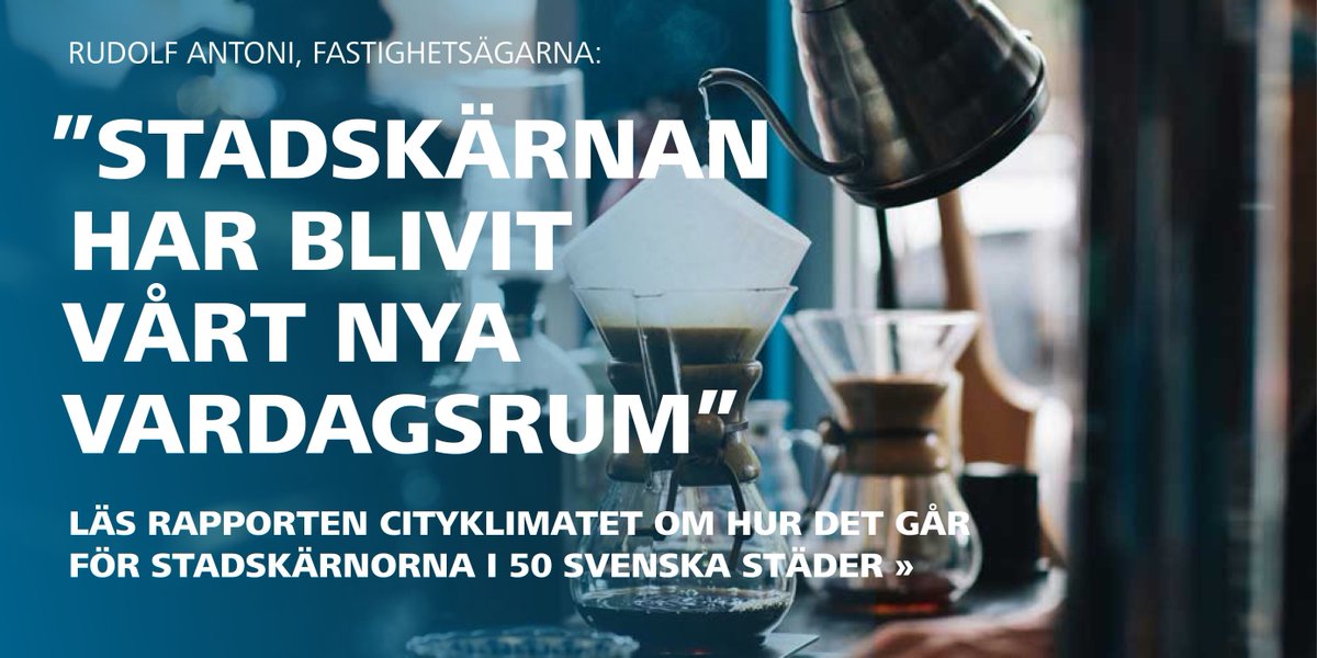 SveFast's tweet photo. Det går bra för 4 av 5 svenska stadskärnor. Det visar undersökningen Cityklimatet som släpps idag. #stadsutveckling https://t.co/ZwAJS2YvEi https://t.co/TIUj4DcFb5
