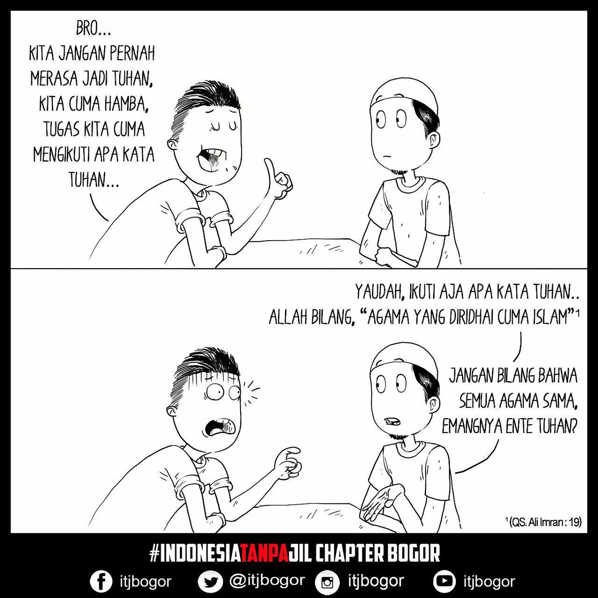 Tolong dishare tweeps, siapa tau hari ini ada bebek JIL yg bisa bantah.